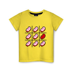 Детская футболка хлопок с принтом Сердца minecraft в Тюмени, 100% хлопок | круглый вырез горловины, полуприлегающий силуэт, длина до линии бедер | boom | minecraft | игры | компьютерные игры | майнкрафт