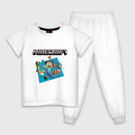 Детская пижама хлопок с принтом Heroes of Minecraft в Тюмени, 100% хлопок |  брюки и футболка прямого кроя, без карманов, на брюках мягкая резинка на поясе и по низу штанин
 | boom | minecraft | игры | компьютерные игры | майнкрафт