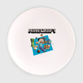 Тарелка 3D с принтом Heroes of Minecraft в Тюмени, фарфор | диаметр - 210 мм
диаметр для нанесения принта - 120 мм | boom | minecraft | игры | компьютерные игры | майнкрафт