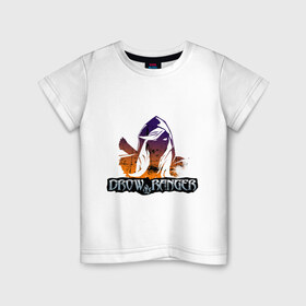 Детская футболка хлопок с принтом Drae Ranger в Тюмени, 100% хлопок | круглый вырез горловины, полуприлегающий силуэт, длина до линии бедер | dota | windrunner | герои dota 2 | герои доты | дота | дота 2 | игры | компьютерные игры