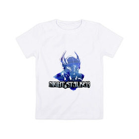 Детская футболка хлопок с принтом Night stalker в Тюмени, 100% хлопок | круглый вырез горловины, полуприлегающий силуэт, длина до линии бедер | dota | dota 2 | windrunner | герои dota | герои доты | дота | дота 2 | игры | компьютерные игры