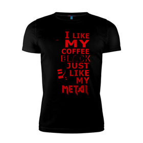 Мужская футболка премиум с принтом Mindless Self Indulgence - Coffee black в Тюмени, 92% хлопок, 8% лайкра | приталенный силуэт, круглый вырез ворота, длина до линии бедра, короткий рукав | metal | rock | метал | музыка | рок