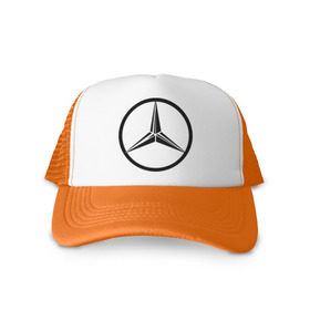 Кепка тракер с сеткой с принтом Mercedes-Benz logo в Тюмени, трикотажное полотно; задняя часть — сетка | длинный козырек, универсальный размер, пластиковая застежка | mercedes | mercedes benz | логотип mercedes | логотип mercedes benz | логотип мерседерс бенс | мерен | мерседерс | мерседерс бенс