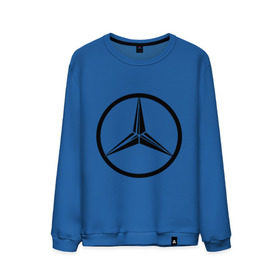 Мужской свитшот хлопок с принтом Mercedes-Benz logo в Тюмени, 100% хлопок |  | mercedes | mercedes benz | логотип mercedes | логотип mercedes benz | логотип мерседерс бенс | мерен | мерседерс | мерседерс бенс