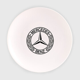 Тарелка 3D с принтом Mercedes-Benz в Тюмени, фарфор | диаметр - 210 мм
диаметр для нанесения принта - 120 мм | Тематика изображения на принте: mercedes | mercedes benz | логотип mercedes | логотип mercedes benz | логотип мерседерс бенс | мерен | мерседерс | мерседерс бенс