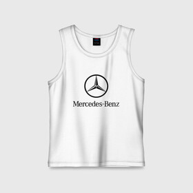 Детская майка хлопок с принтом Logo Mercedes-Benz в Тюмени,  |  | mercedes | mercedes benz | логотип mercedes | логотип mercedes benz | логотип мерседерс бенс | мерен | мерседерс | мерседерс бенс