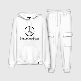 Женский костюм хлопок (с толстовкой) с принтом Logo Mercedes Benz в Тюмени,  |  | mercedes | mercedes benz | логотип mercedes | логотип mercedes benz | логотип мерседерс бенс | мерен | мерседерс | мерседерс бенс