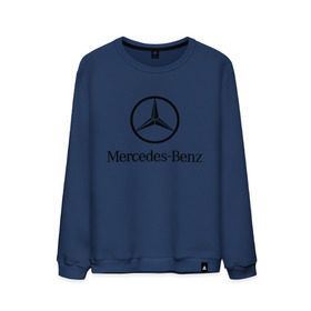 Мужской свитшот хлопок с принтом Logo Mercedes-Benz в Тюмени, 100% хлопок |  | mercedes | mercedes benz | логотип mercedes | логотип mercedes benz | логотип мерседерс бенс | мерен | мерседерс | мерседерс бенс