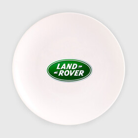 Тарелка 3D с принтом Logo Land Rover в Тюмени, фарфор | диаметр - 210 мм
диаметр для нанесения принта - 120 мм | land rove | автомобиль land rove | автомобиль ланд ровер | ланд ровер