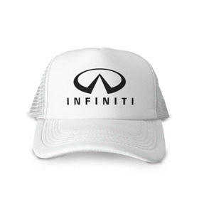Кепка тракер с сеткой с принтом Infiniti logo в Тюмени, трикотажное полотно; задняя часть — сетка | длинный козырек, универсальный размер, пластиковая застежка | Тематика изображения на принте: infiniti автомобиль | автомобиль инфинити | инфинити | логотип infiniti | логотип инфинити