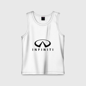 Детская майка хлопок с принтом Infiniti logo в Тюмени,  |  | infiniti автомобиль | автомобиль инфинити | инфинити | логотип infiniti | логотип инфинити