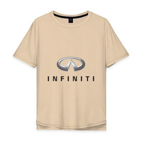 Мужская футболка хлопок Oversize с принтом Logo Infiniti в Тюмени, 100% хлопок | свободный крой, круглый ворот, “спинка” длиннее передней части | infiniti автомобиль | автомобиль инфинити | инфинити | логотип infiniti | логотип инфинити