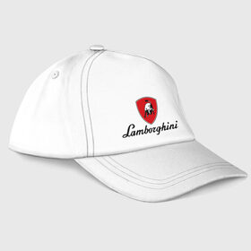 Бейсболка с принтом Logo lamborghini в Тюмени, 100% хлопок | классический козырек, металлическая застежка-регулятор размера | lamborghini | автомобиль lamborghini | ламборджини | ламборджини автомобиль | логотип lamborghini | логотип ламборджини
