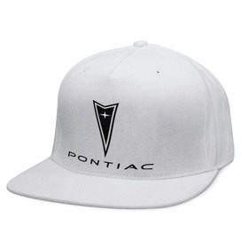 Кепка снепбек с прямым козырьком с принтом Pontiac logo в Тюмени, хлопок 100% |  | pontiac | автомобиль pontiac | логотип pontiac | логотип понтиак | понтиак | понтиак автомобиль