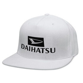 Кепка снепбек с прямым козырьком с принтом Daihatsu в Тюмени, хлопок 100% |  | daihatsu | автомобиль daihatsu | логотип daihatsu