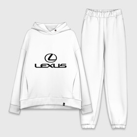 Женский костюм хлопок Oversize с принтом Lexus logo в Тюмени,  |  | lexus | автобренды | автолюбителям | бренд | лексус | логотип