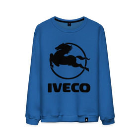 Мужской свитшот хлопок с принтом Iveco в Тюмени, 100% хлопок |  | iveco | автобренды | автолюбителям | бренд | ивеко | логотип