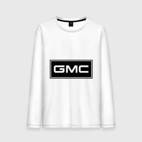 Мужской лонгслив хлопок с принтом GMC logo в Тюмени, 100% хлопок |  | gmc | дженерал моторс | логотип | машина