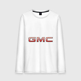 Мужской лонгслив хлопок с принтом Logo GMC в Тюмени, 100% хлопок |  | 