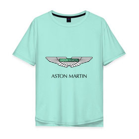 Мужская футболка хлопок Oversize с принтом Aston Martin logo в Тюмени, 100% хлопок | свободный крой, круглый ворот, “спинка” длиннее передней части | Тематика изображения на принте: aston martin | автобренды | автолюбителям | астин мартин | астон мартин | бренд | для автовладельцев | для автолюбителей | логотип