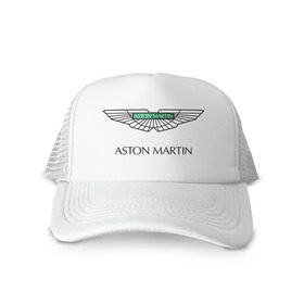 Кепка тракер с сеткой с принтом Aston Martin logo в Тюмени, трикотажное полотно; задняя часть — сетка | длинный козырек, универсальный размер, пластиковая застежка | aston martin | автобренды | автолюбителям | астин мартин | астон мартин | бренд | для автовладельцев | для автолюбителей | логотип