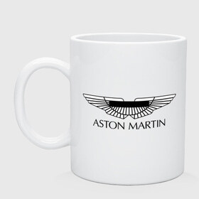 Кружка с принтом Logo Aston Martin в Тюмени, керамика | объем — 330 мл, диаметр — 80 мм. Принт наносится на бока кружки, можно сделать два разных изображения | aston martin | автобренды | автолюбителям | астин мартин | астон мартин | бренд | для автовладельцев | для автолюбителей | логотип