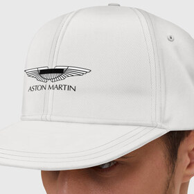 Кепка снепбек с прямым козырьком с принтом Logo Aston Martin в Тюмени, хлопок 100% |  | Тематика изображения на принте: aston martin | автобренды | автолюбителям | астин мартин | астон мартин | бренд | для автовладельцев | для автолюбителей | логотип