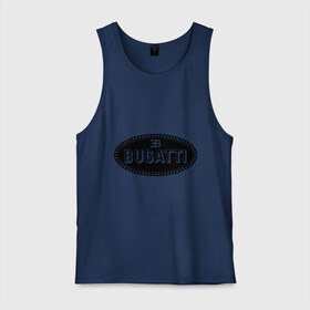 Мужская майка хлопок с принтом Bugatti logo в Тюмени, 100% хлопок |  | bugati | bugatti | автобренды | автолюбителям | бренд | бугати | бугатти | для автовладельцев | для автолюбителей | логотип