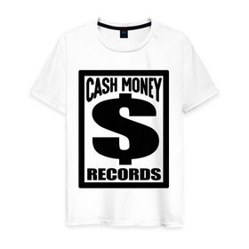 Мужская футболка хлопок с принтом Cash money records в Тюмени, 100% хлопок | прямой крой, круглый вырез горловины, длина до линии бедер, слегка спущенное плечо. | dollar | swag | swag style | доллар | одежда сваг | сваг | сваг стиль | свег | свог | свэг