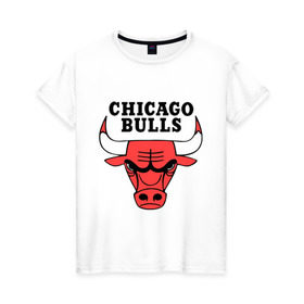 Женская футболка хлопок с принтом Chicago bulls logo в Тюмени, 100% хлопок | прямой крой, круглый вырез горловины, длина до линии бедер, слегка спущенное плечо | chicago bulls | newtop | swag | swag style | toplanding | одежда сваг | сваг | сваг стиль | свег | свог | свэг | чикаго булз