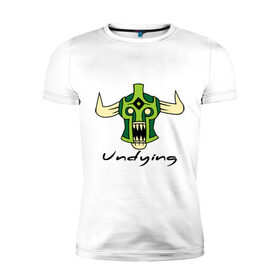 Мужская футболка премиум с принтом Undying (Dirge) Зомби в Тюмени, 92% хлопок, 8% лайкра | приталенный силуэт, круглый вырез ворота, длина до линии бедра, короткий рукав | зомби