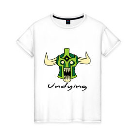 Женская футболка хлопок с принтом Undying (Dirge) Зомби в Тюмени, 100% хлопок | прямой крой, круглый вырез горловины, длина до линии бедер, слегка спущенное плечо | зомби