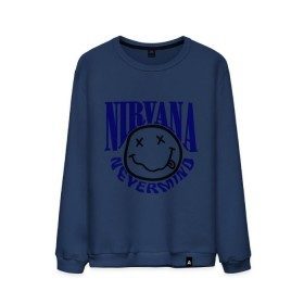 Мужской свитшот хлопок с принтом Nevermind Nirvana в Тюмени, 100% хлопок |  | kurt kobain | nirvana | курт кобейн | музыкальные группы | нирвана | рок группы