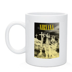 Кружка с принтом Nirvana Poster в Тюмени, керамика | объем — 330 мл, диаметр — 80 мм. Принт наносится на бока кружки, можно сделать два разных изображения | Тематика изображения на принте: kurt kobain | nirvana | курт кобейн | музыкальные группы | нирвана | рок группы