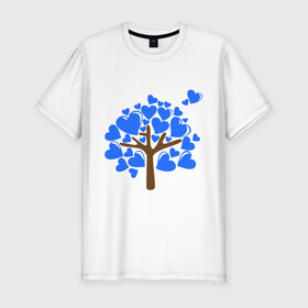 Мужская футболка премиум с принтом Семейное дерево. Папа в Тюмени, 92% хлопок, 8% лайкра | приталенный силуэт, круглый вырез ворота, длина до линии бедра, короткий рукав | для семьи | комплект семейный | папа | семейные