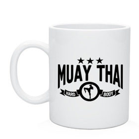 Кружка с принтом Muay thai boxing (Тайский бокс) в Тюмени, керамика | объем — 330 мл, диаметр — 80 мм. Принт наносится на бока кружки, можно сделать два разных изображения | муай тай