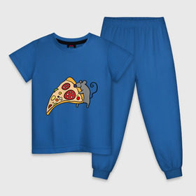 Детская пижама хлопок с принтом Кусочек пиццы парная в Тюмени, 100% хлопок |  брюки и футболка прямого кроя, без карманов, на брюках мягкая резинка на поясе и по низу штанин
 | pizza | влюбленным | для влюбленных | для двоих | для пар | мышонок | пара | парные | пицца