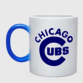 Кружка хамелеон с принтом Chicago Cubs logotype в Тюмени, керамика | меняет цвет при нагревании, емкость 330 мл | baseball | chicago cubs bear | бейсбол | спорт | чикаго