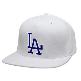 Кепка снепбек с прямым козырьком с принтом Los Angeles Dodgers logo в Тюмени, хлопок 100% |  | baseball | la | los angeles dodgers | бейсбол | лос анджелес доджерс | спорт