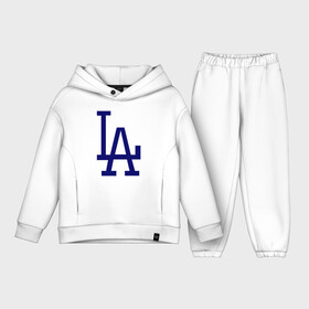 Детский костюм хлопок Oversize с принтом Los Angeles Dodgers logo в Тюмени,  |  | baseball | la | los angeles dodgers | бейсбол | лос анджелес доджерс | спорт