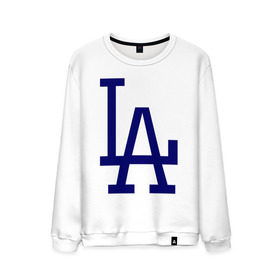Мужской свитшот хлопок с принтом Los Angeles Dodgers logo в Тюмени, 100% хлопок |  | Тематика изображения на принте: baseball | la | los angeles dodgers | бейсбол | лос анджелес доджерс | спорт