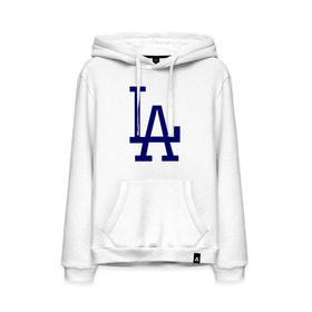 Мужская толстовка хлопок с принтом Los Angeles Dodgers logo в Тюмени, френч-терри, мягкий теплый начес внутри (100% хлопок) | карман-кенгуру, эластичные манжеты и нижняя кромка, капюшон с подкладом и шнурком | baseball | la | los angeles dodgers | бейсбол | лос анджелес доджерс | спорт