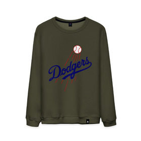Мужской свитшот хлопок с принтом Los Angeles Dodgers logotype в Тюмени, 100% хлопок |  | Тематика изображения на принте: baseball | los angeles dodgers | бейсбол | лос анджелес доджерс | спорт