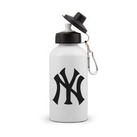 Бутылка спортивная с принтом New York Yankees в Тюмени, металл | емкость — 500 мл, в комплекте две пластиковые крышки и карабин для крепления | baseball | new york yankees | бейсбол | нью йорк янкиз | спорт | янки