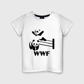 Детская футболка хлопок с принтом wwf Wrestling Challenge в Тюмени, 100% хлопок | круглый вырез горловины, полуприлегающий силуэт, длина до линии бедер | wrestling challenge | wwf | wwf wrestling challenge