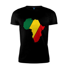Мужская футболка премиум с принтом Мама Африка в Тюмени, 92% хлопок, 8% лайкра | приталенный силуэт, круглый вырез ворота, длина до линии бедра, короткий рукав | bob marley | reggae | раста | растаманские | растафари