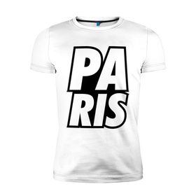 Мужская футболка премиум с принтом Paris Lines в Тюмени, 92% хлопок, 8% лайкра | приталенный силуэт, круглый вырез ворота, длина до линии бедра, короткий рукав | 
