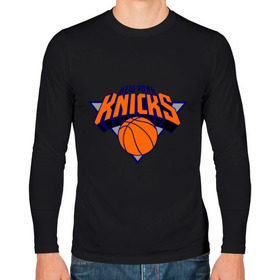 Мужской лонгслив хлопок с принтом NY Knicks в Тюмени, 100% хлопок |  | basketball | nba | баскетболл | лого баскетбольных клубов | нба | нью йорк