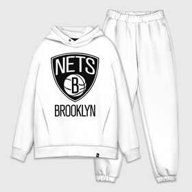 Мужской костюм хлопок OVERSIZE с принтом Nets Brooklyn в Тюмени,  |  | бруклин
