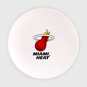 Тарелка 3D с принтом Miami Heat-logo в Тюмени, фарфор | диаметр - 210 мм
диаметр для нанесения принта - 120 мм | Тематика изображения на принте: basketball | nba | баскетболл | лого баскетбольных клубов | майами | нба